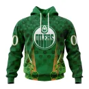 Hoodie NHL Edmonton Oilers Special Design For St. Patrick's Day St2402