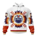 Hoodie NHL Edmonton Oilers Special Design With Native Pattern St2302