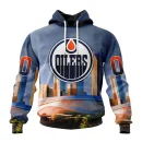 Hoodie NHL Edmonton Oilers Special Design With Rogers Place St2401