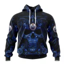 Hoodie NHL Edmonton Oilers Special Design With Skull Art St2203