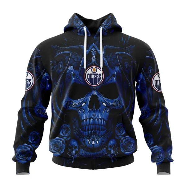 Hoodie NHL Edmonton Oilers Special Design With Skull Art St2203