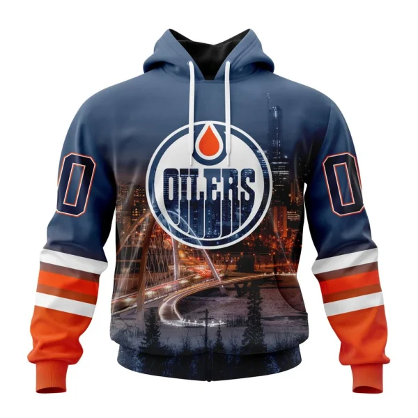Hoodie NHL Edmonton Oilers Special Design With Walterdale Bridge St2301