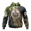 Hoodie NHL Edmonton Oilers Special Hunting Camo Design St2302