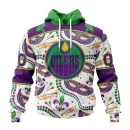 Hoodie NHL Edmonton Oilers Special Mardi Gras Design St2401