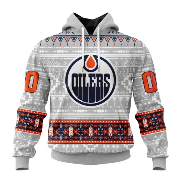 Hoodie NHL Edmonton Oilers Special Native Design St2302