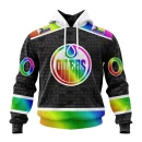 Hoodie NHL Edmonton Oilers Special Pride Design Hockey Is For Everyone