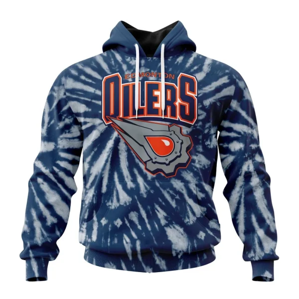 Hoodie NHL Edmonton Oilers Special Retro Vintage Tie Dye St2201