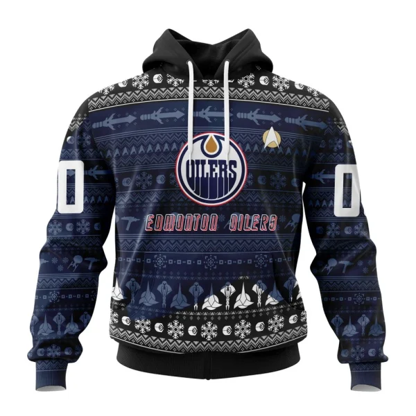 Hoodie NHL Edmonton Oilers Special Star Trek Design St2201