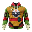 Hoodie NHL Edmonton Oilers Special Teenage Mutant Ninja Turtles Design St2301