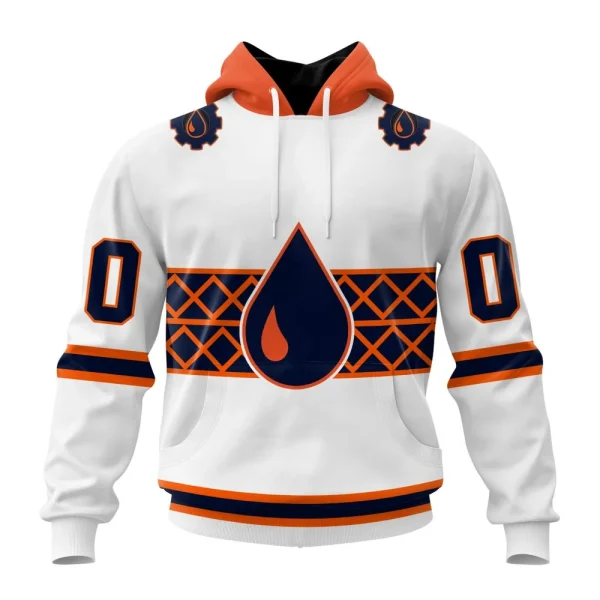 Hoodie NHL Edmonton Oilers Special Whiteout Design St2401