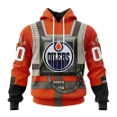 Hoodie NHL Edmonton Oilers Star Wars Rebel Pilot Design St2201