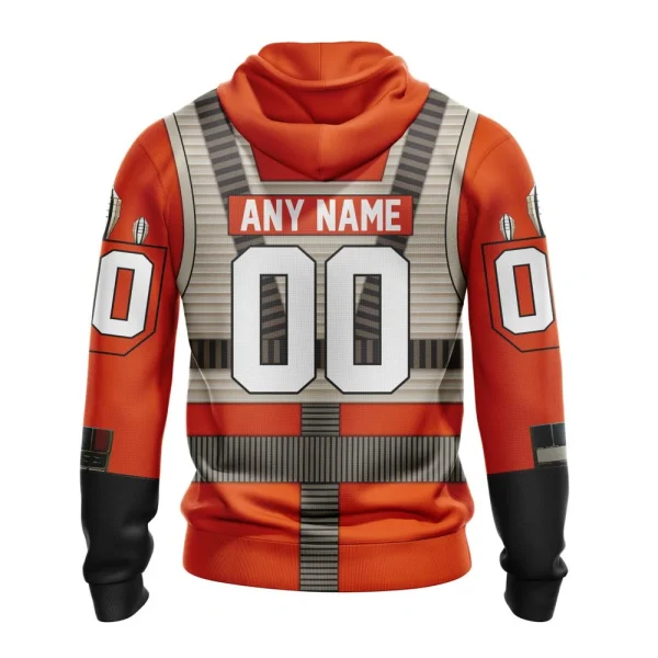 Hoodie NHL Edmonton Oilers Star Wars Rebel Pilot Design St2201 - Image 2