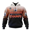 Hoodie NHL Edmonton Oilers Western Conference Champions St2405