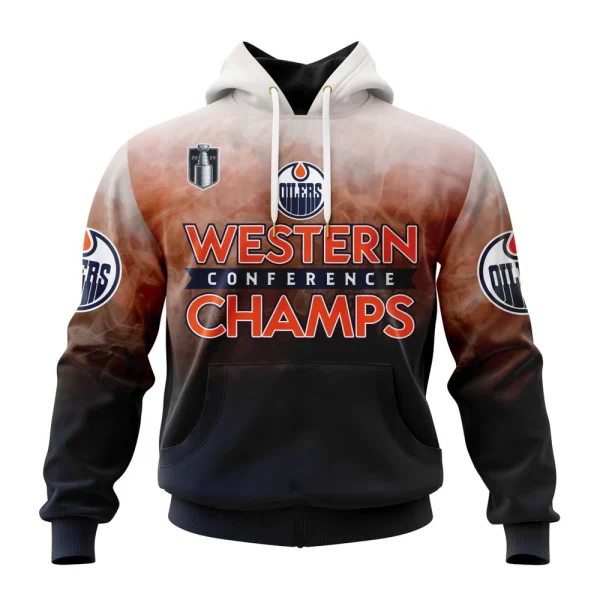 Hoodie NHL Edmonton Oilers Western Conference Champions St2405
