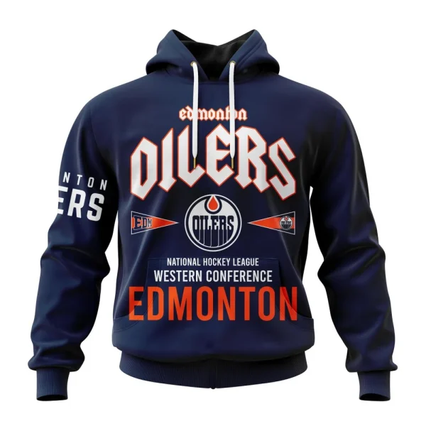 Hoodie NHL Edmonton Oilers Western Conference City Tour