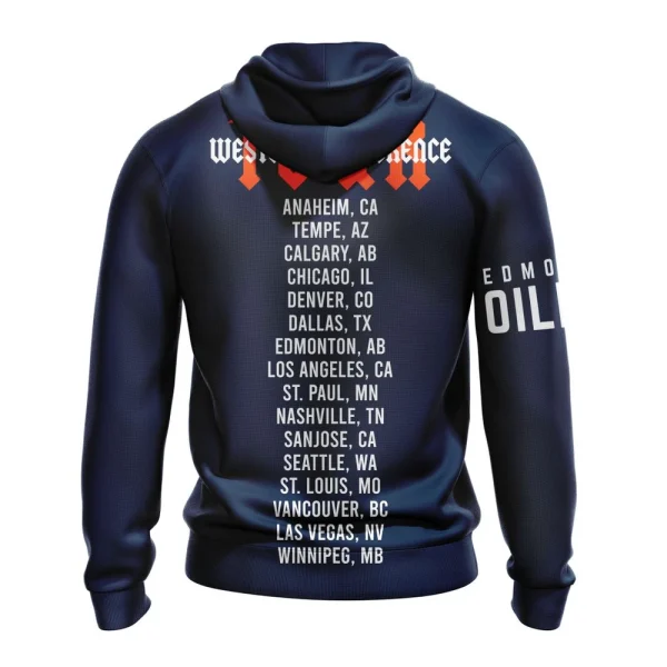 Hoodie NHL Edmonton Oilers Western Conference City Tour - Image 2