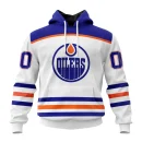 Hoodie NHL Edmonton Oilers White Away