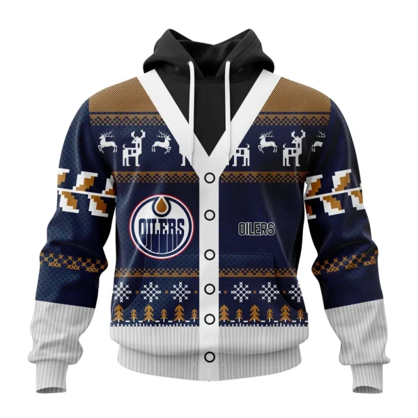 Hoodie NHL Edmonton Oilers, Specialized Chrismas Season