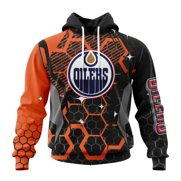 Hoodie NHL Edmonton Oilers, Specialized Design With Motocross Syle V0222