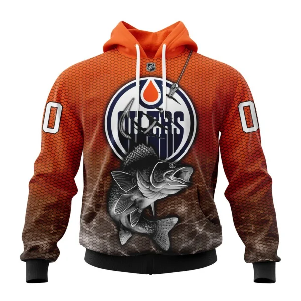 Hoodie NHL Edmonton Oilers, Specialized Fishing Style St2201