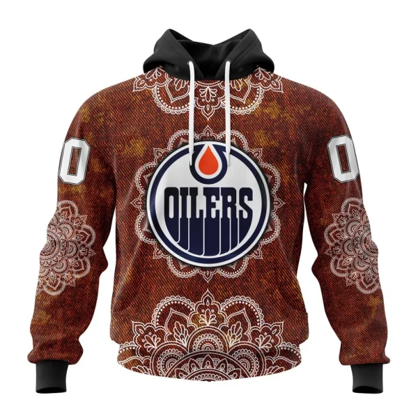 Hoodie NHL Edmonton Oilers, Specialized Mandala Style St2201