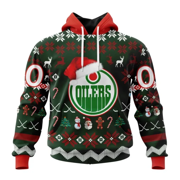 Hoodie NHL Edmonton Oilers, Specialized Unisex Christmas Is Coming