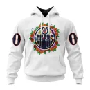 Hoodie NHL Edmonton Oilers, Specialized Unisex Kits Dia De Muertos