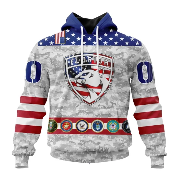 Hoodie NHL Florida Panthers Armed Forces Appreciation St2201