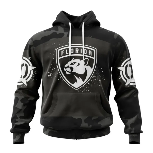 Hoodie NHL Florida Panthers Special Black Camo Design For Veterans Day St2304