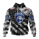 Hoodie NHL Florida Panthers Special Camo Military Design St2301