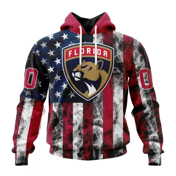 Hoodie NHL Florida Panthers Special Design For Independence Day The Fourth Of July St2401