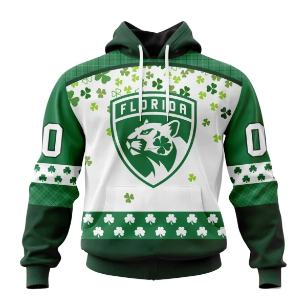 Hoodie NHL Florida Panthers Special Design For St. Patrick Day St2401