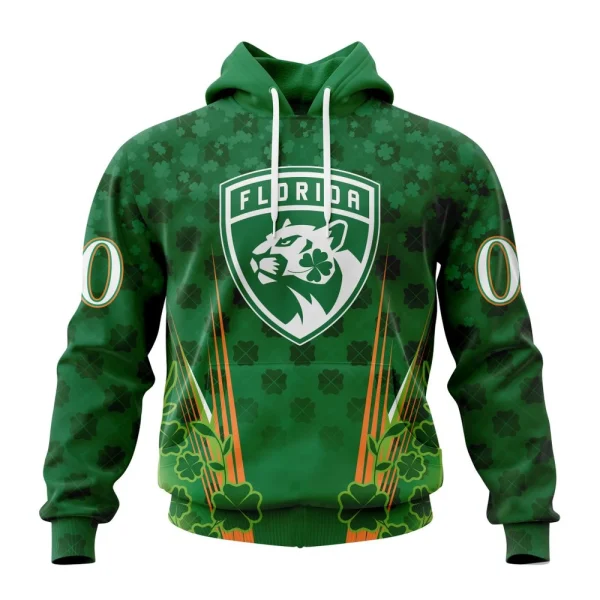 Hoodie NHL Florida Panthers Special Design For St. Patrick's Day St2402
