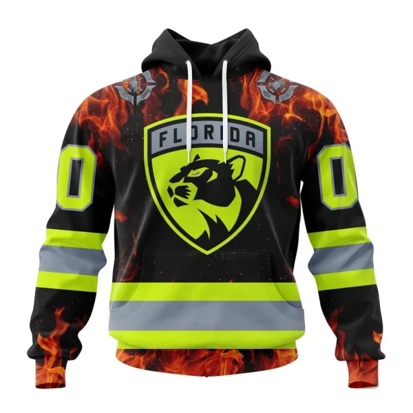 Hoodie NHL Florida Panthers Special Design Honoring Firefighters St2401