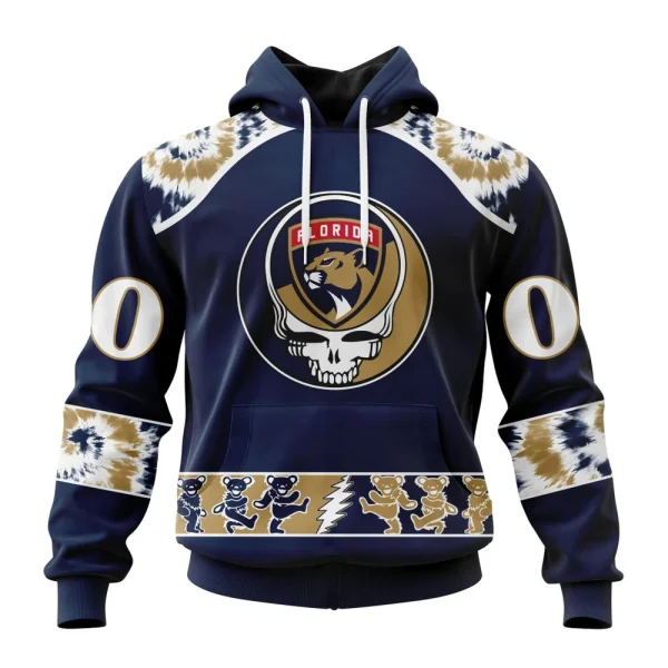 Hoodie NHL Florida Panthers Special Grateful Dead Design St2301