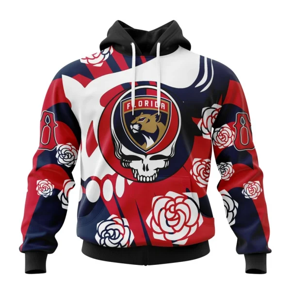 Hoodie NHL Florida Panthers Special Grateful Dead Design St2305