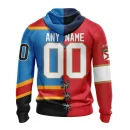 Hoodie NHL Florida Panthers Special Home Mix Reverse Retro Personalized Kits