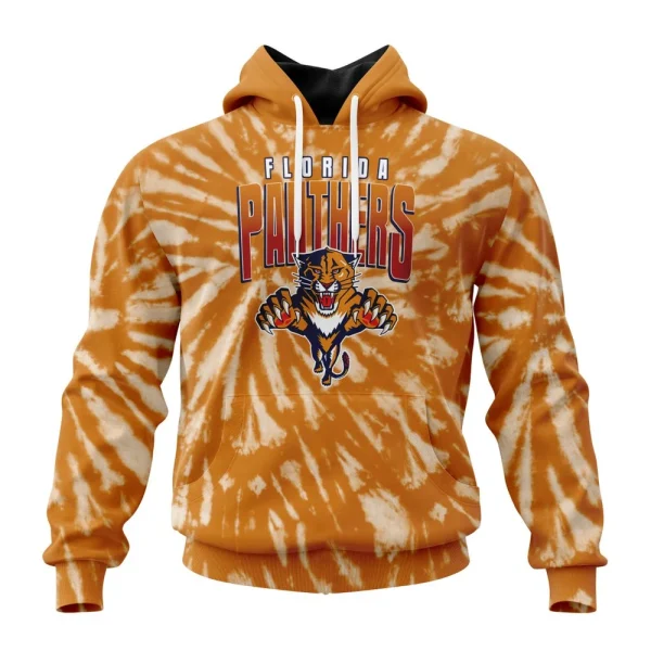 Hoodie NHL Florida Panthers Special Retro Vintage Tie Dye St2201