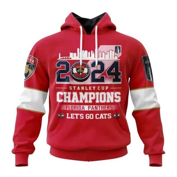 Hoodie NHL Florida Panthers Stanley Cup Champions Red Kits