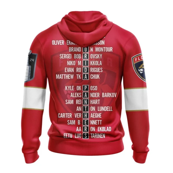 Hoodie NHL Florida Panthers Stanley Cup Champions Red Kits - Image 2