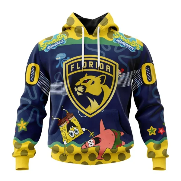 Hoodie NHL Florida Panthers, Specialized Jersey With Spongebob