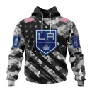 Hoodie NHL Los Angeles Kings Special Camo Military Design St2301
