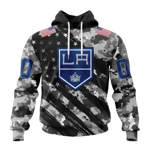 Hoodie NHL Los Angeles Kings Special Camo Military Design St2301