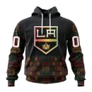 Hoodie NHL Los Angeles Kings Special Design For Black History Month St2401