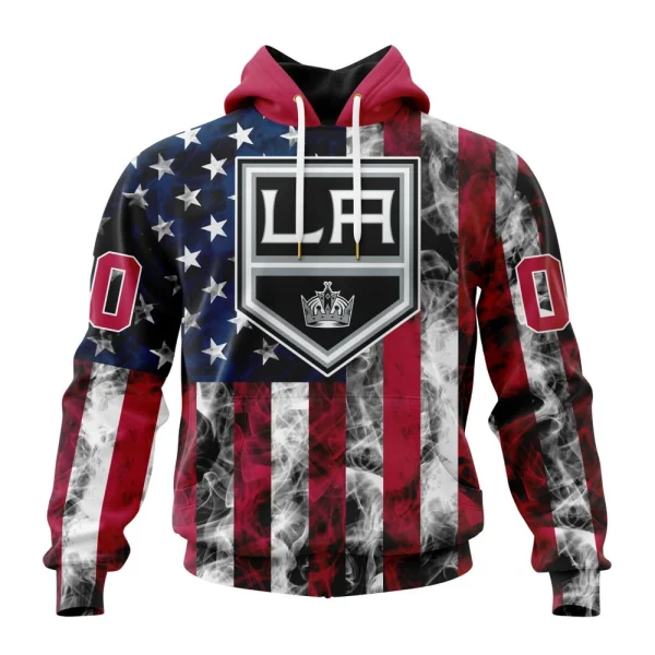 Hoodie NHL Los Angeles Kings Special Design For Independence Day The Fourth Of July St2401