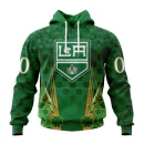 Hoodie NHL Los Angeles Kings Special Design For St. Patrick's Day St2402