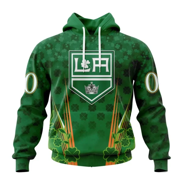 Hoodie NHL Los Angeles Kings Special Design For St. Patrick's Day St2402