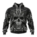 Hoodie NHL Los Angeles Kings Special Design With Skull Art St2203