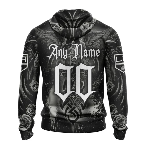 Hoodie NHL Los Angeles Kings Special Design With Skull Art St2203 - Image 2