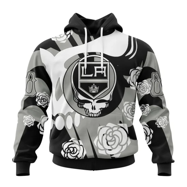 Hoodie NHL Los Angeles Kings Special Grateful Dead Design St2305